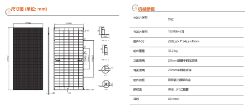N-type Double glass module 165Version